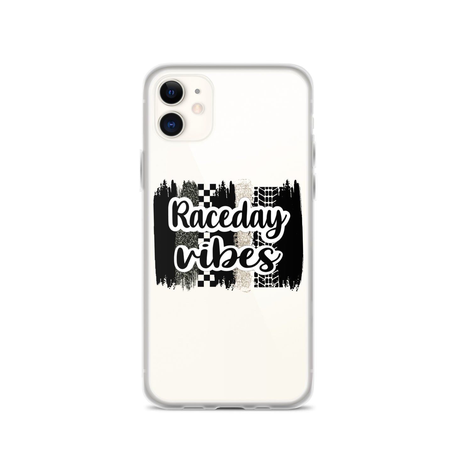 Race Day Vibes Clear Case for iPhone®