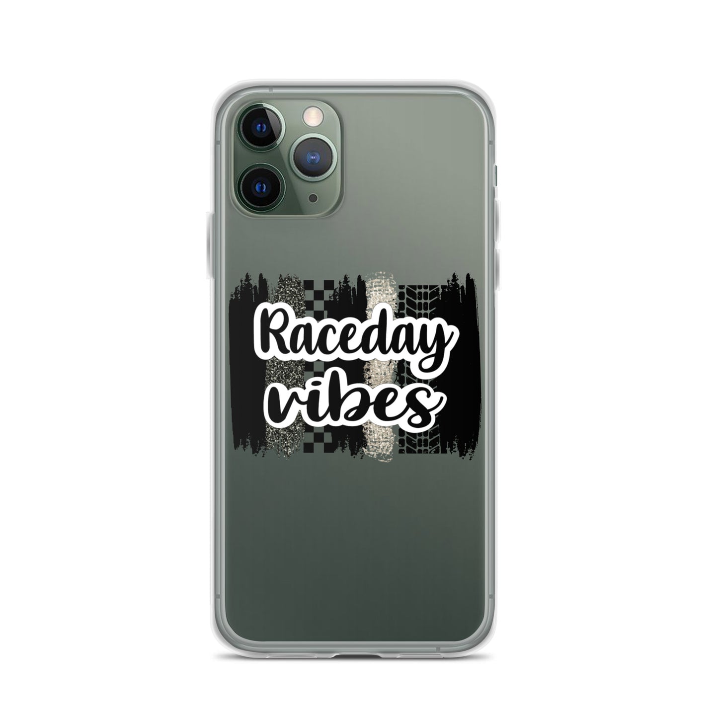 Race Day Vibes Clear Case for iPhone®