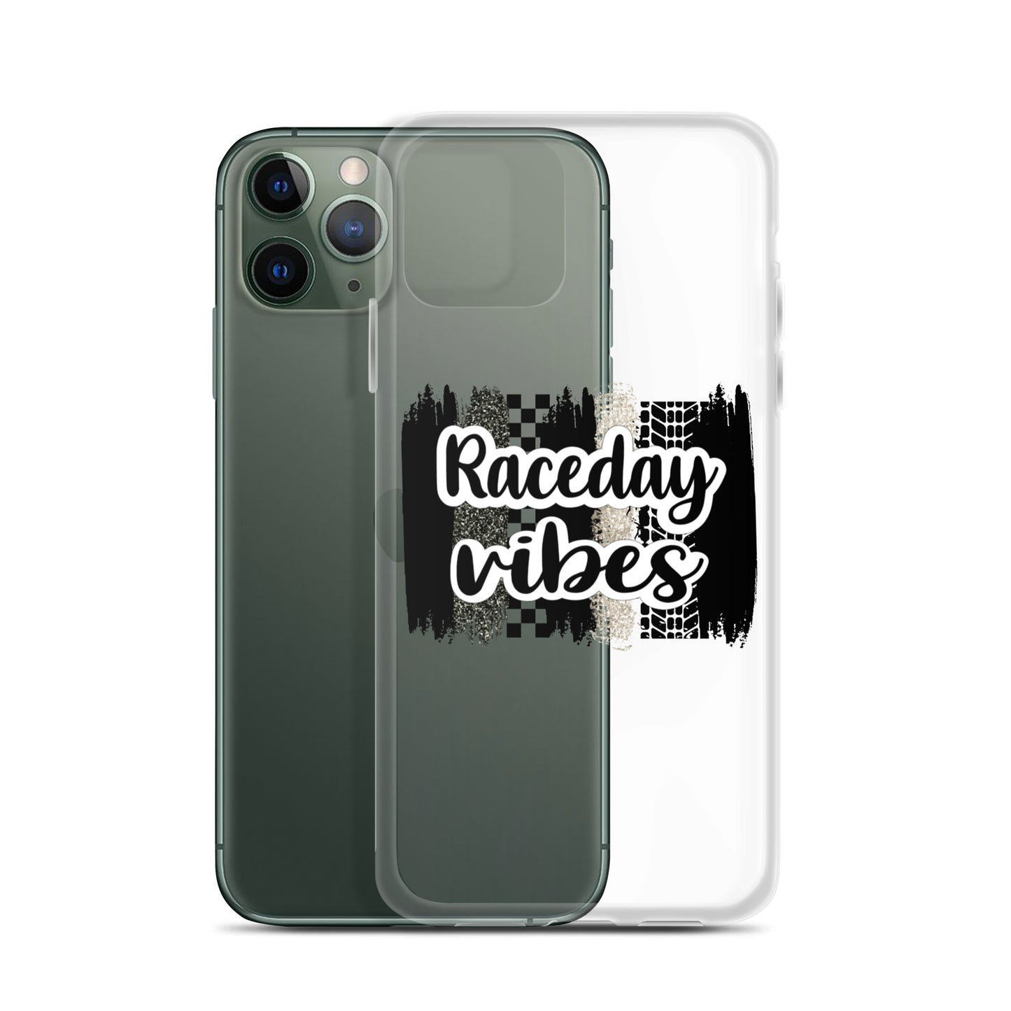 Race Day Vibes Clear Case for iPhone®