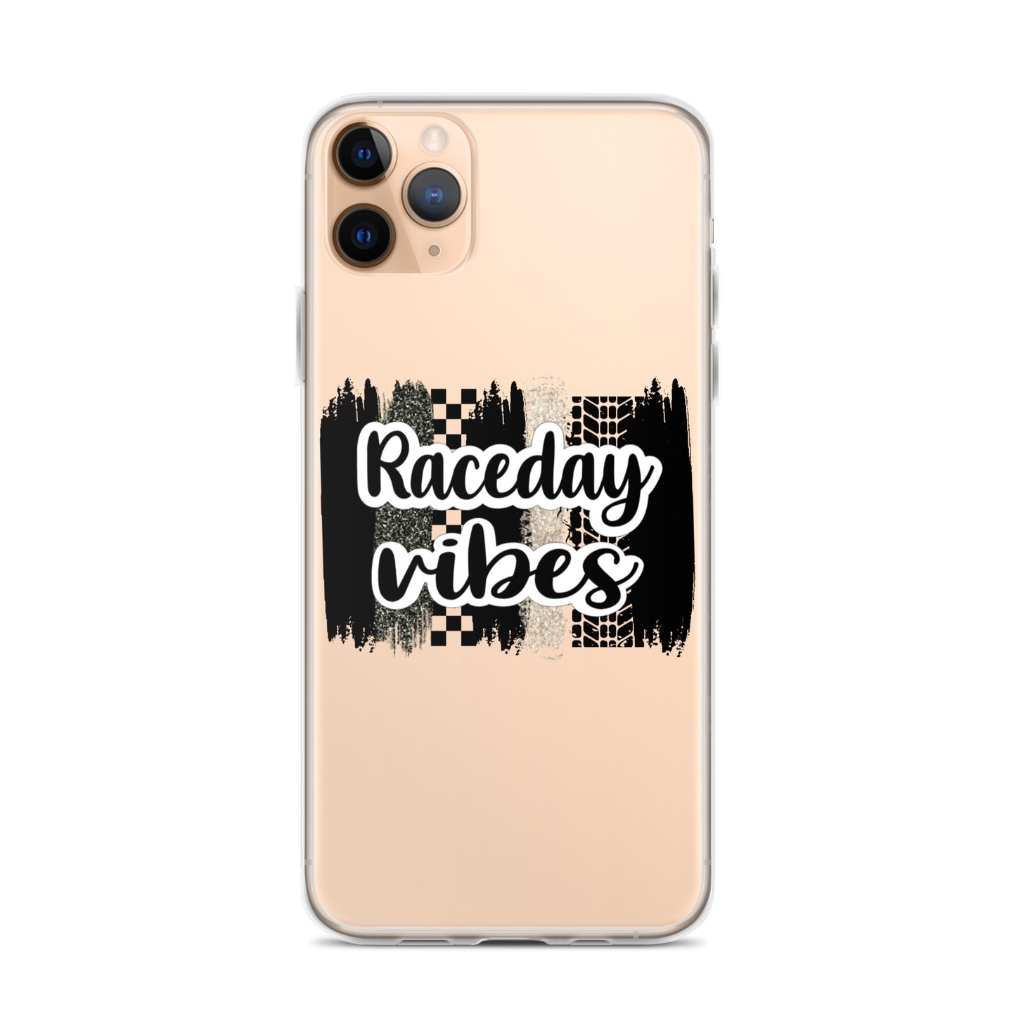 Race Day Vibes Clear Case for iPhone®
