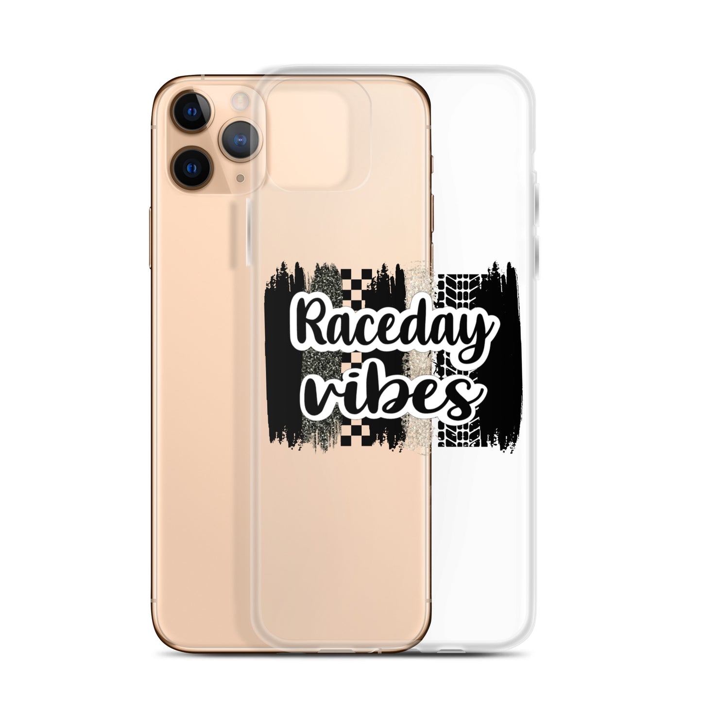 Race Day Vibes Clear Case for iPhone®