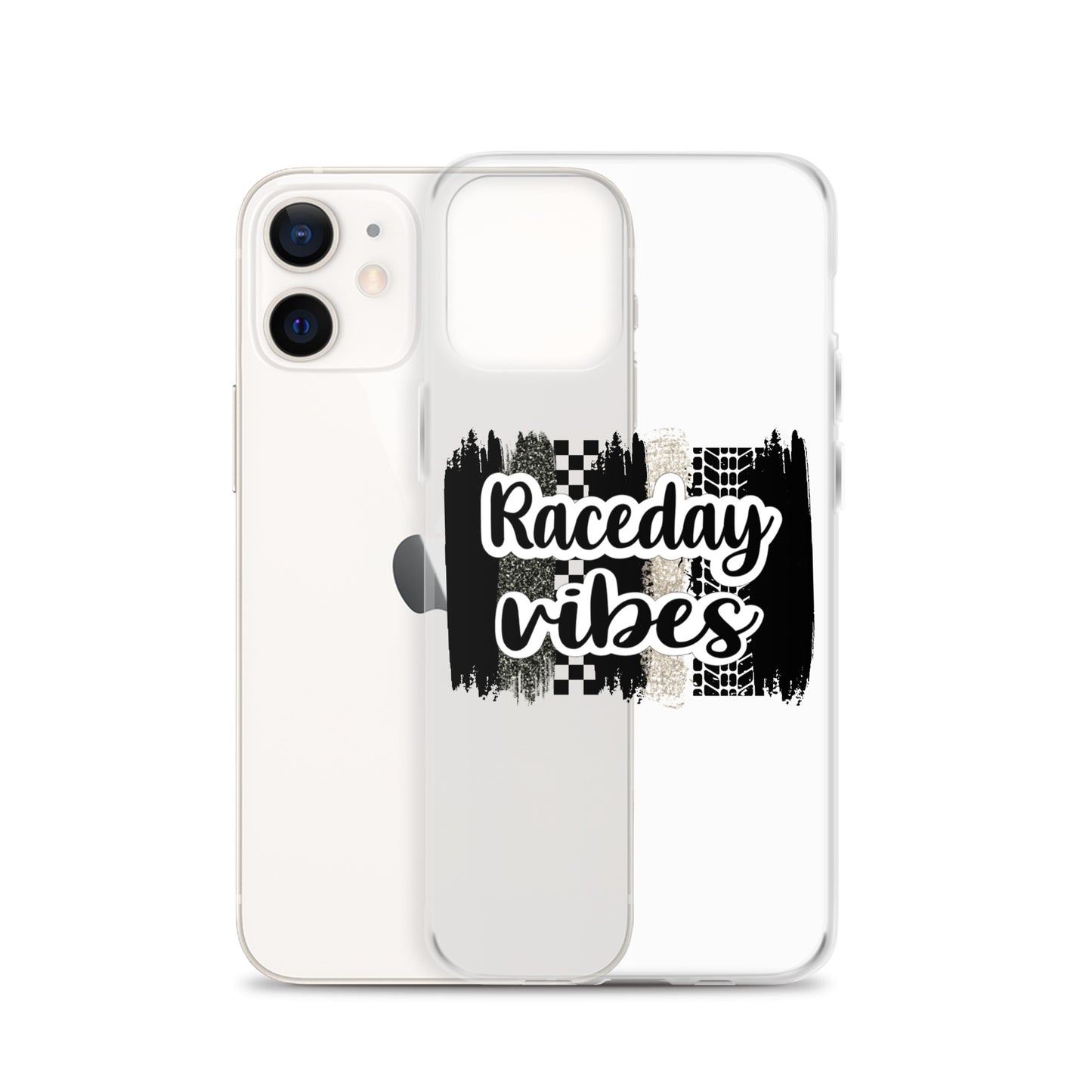 Race Day Vibes Clear Case for iPhone®
