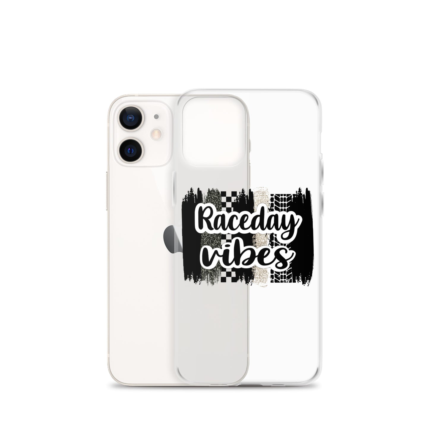 Race Day Vibes Clear Case for iPhone®