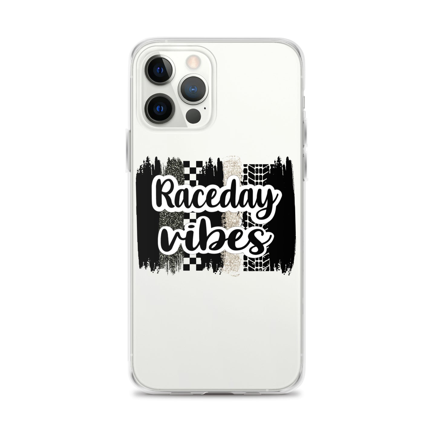 Race Day Vibes Clear Case for iPhone®