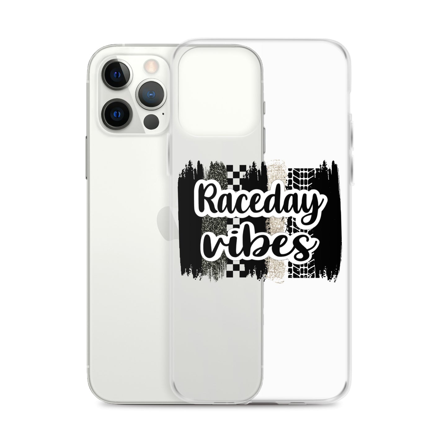 Race Day Vibes Clear Case for iPhone®