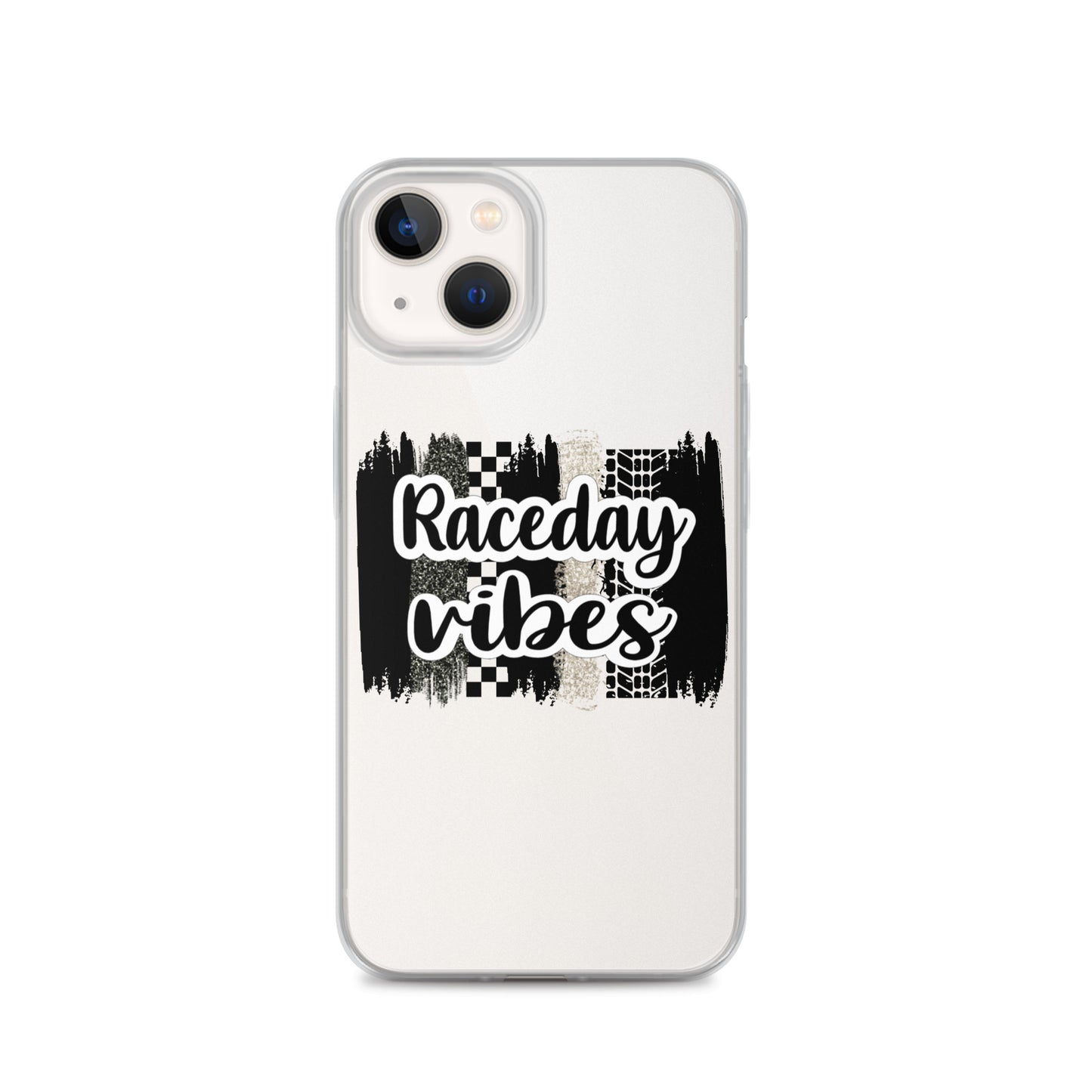 Race Day Vibes Clear Case for iPhone®