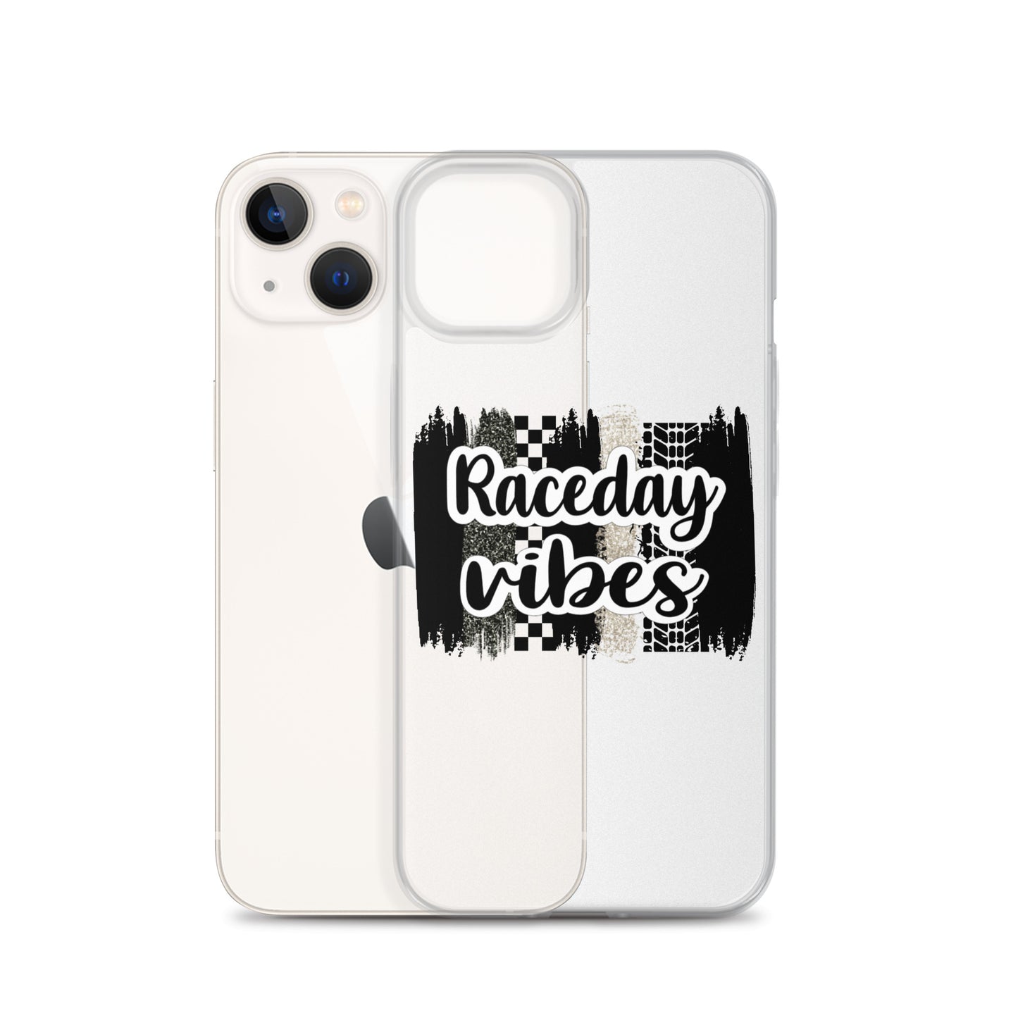 Race Day Vibes Clear Case for iPhone®