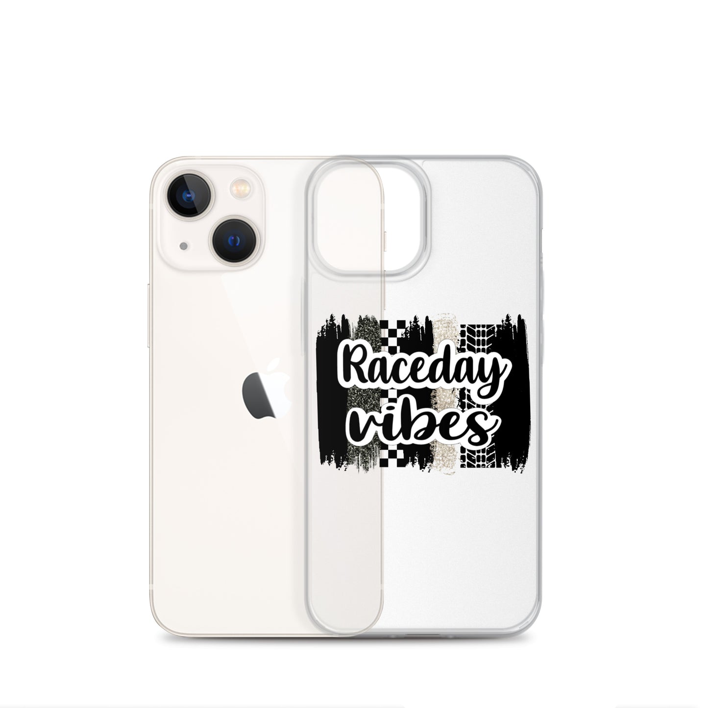 Race Day Vibes Clear Case for iPhone®