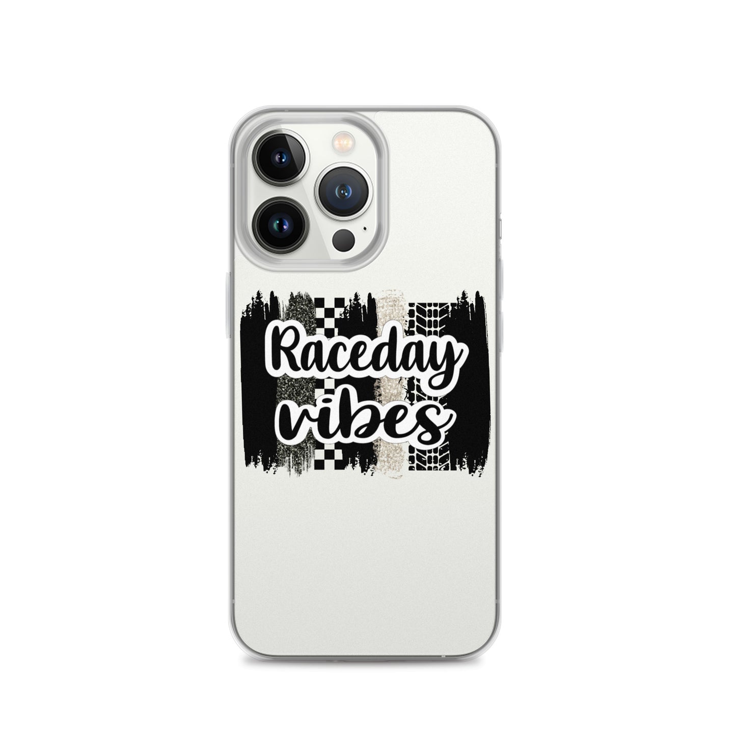 Race Day Vibes Clear Case for iPhone®