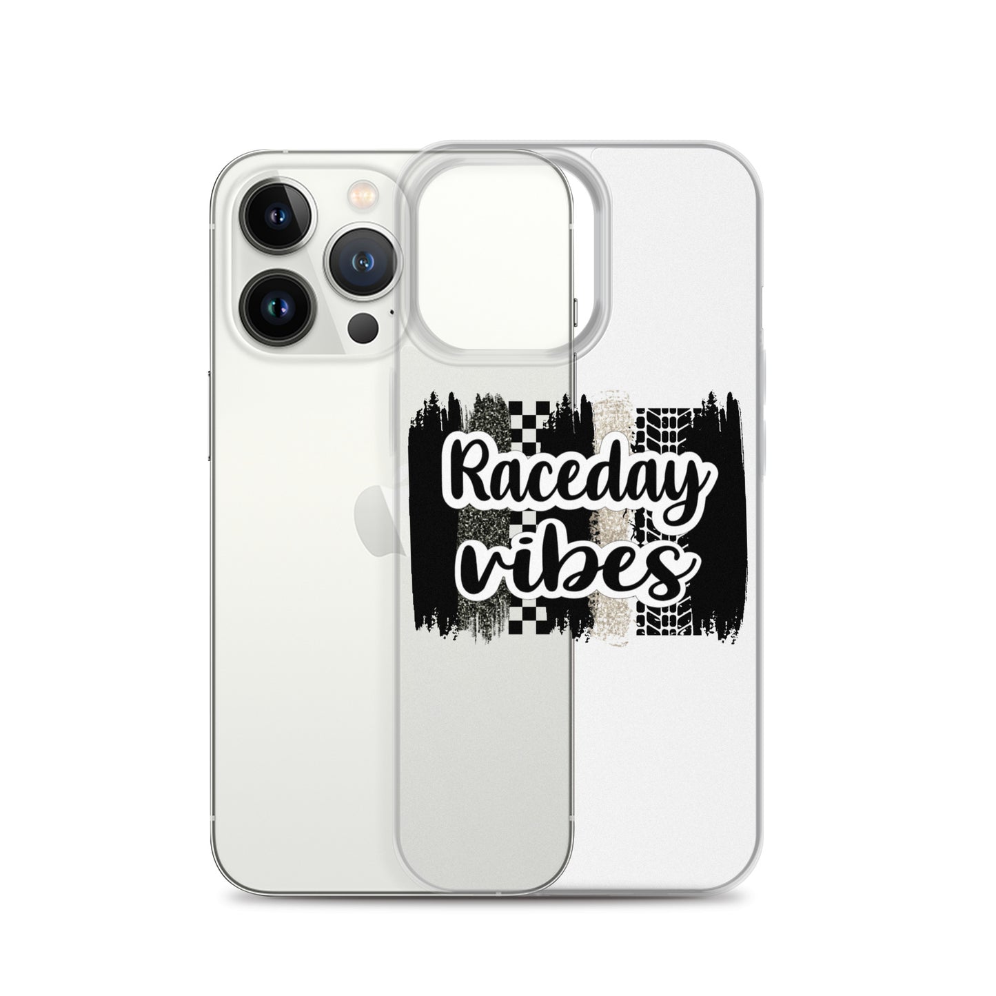 Race Day Vibes Clear Case for iPhone®