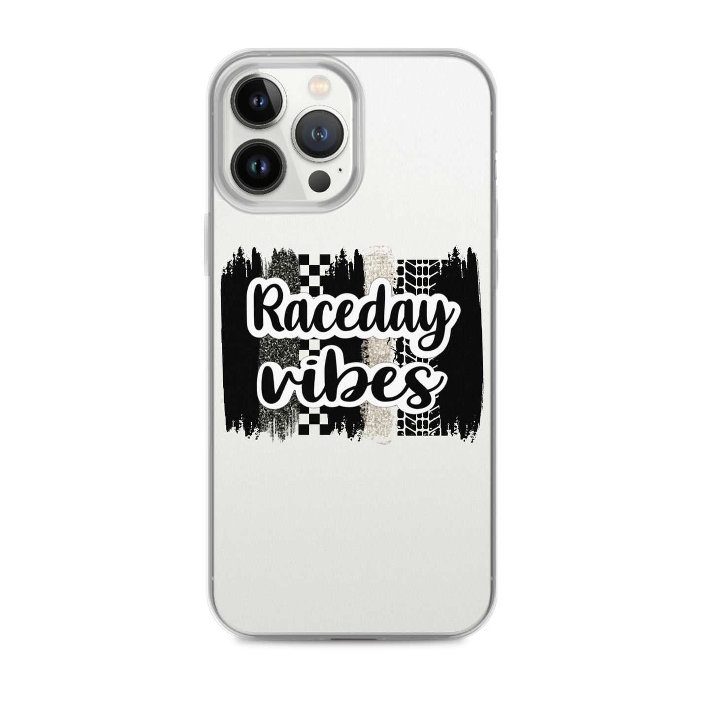 Race Day Vibes Clear Case for iPhone®