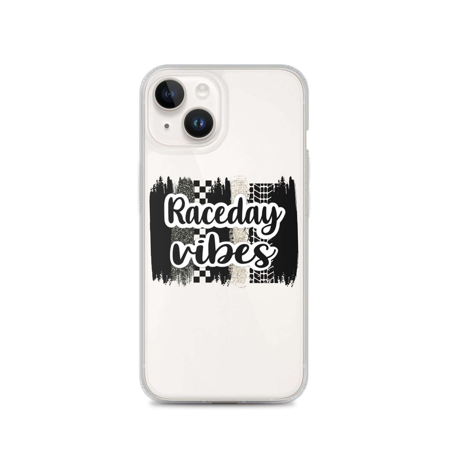 Race Day Vibes Clear Case for iPhone®