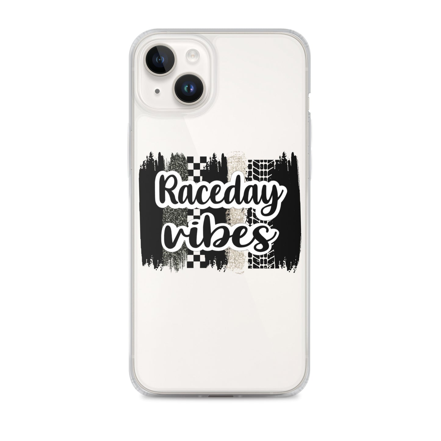 Race Day Vibes Clear Case for iPhone®