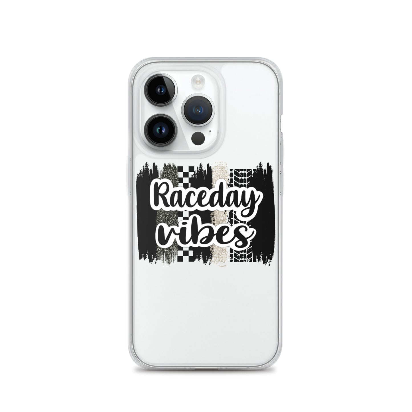 Race Day Vibes Clear Case for iPhone®