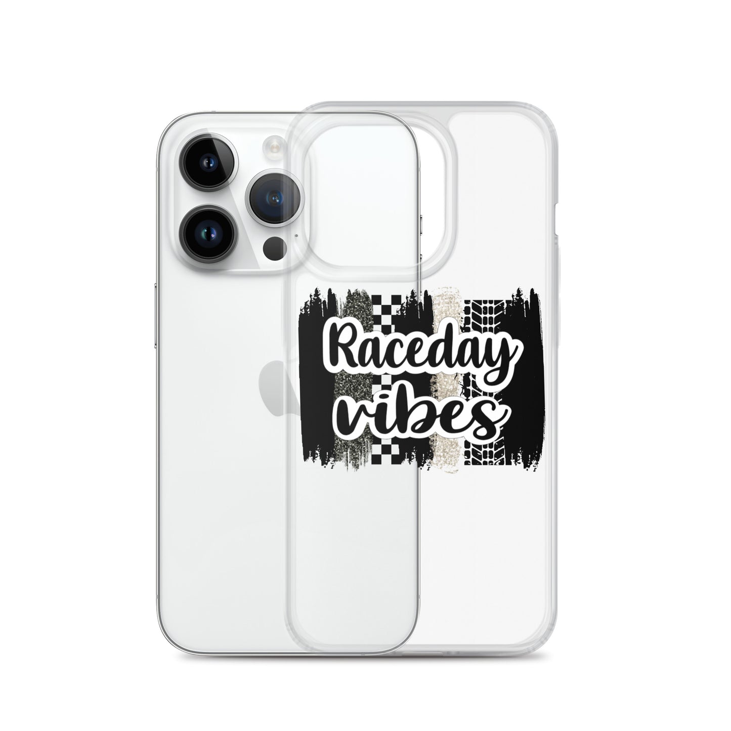 Race Day Vibes Clear Case for iPhone®