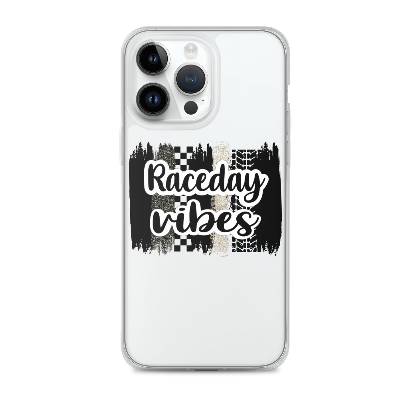 Race Day Vibes Clear Case for iPhone®