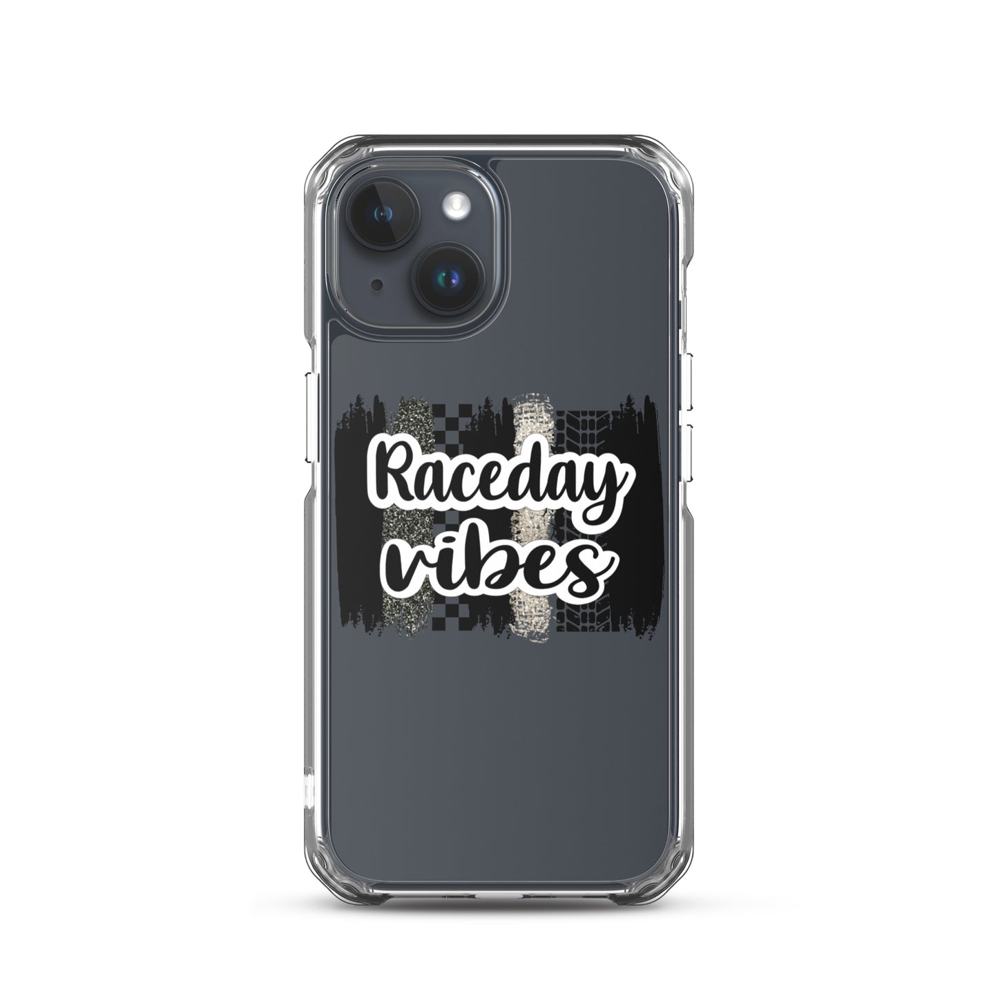 Race Day Vibes Clear Case for iPhone®