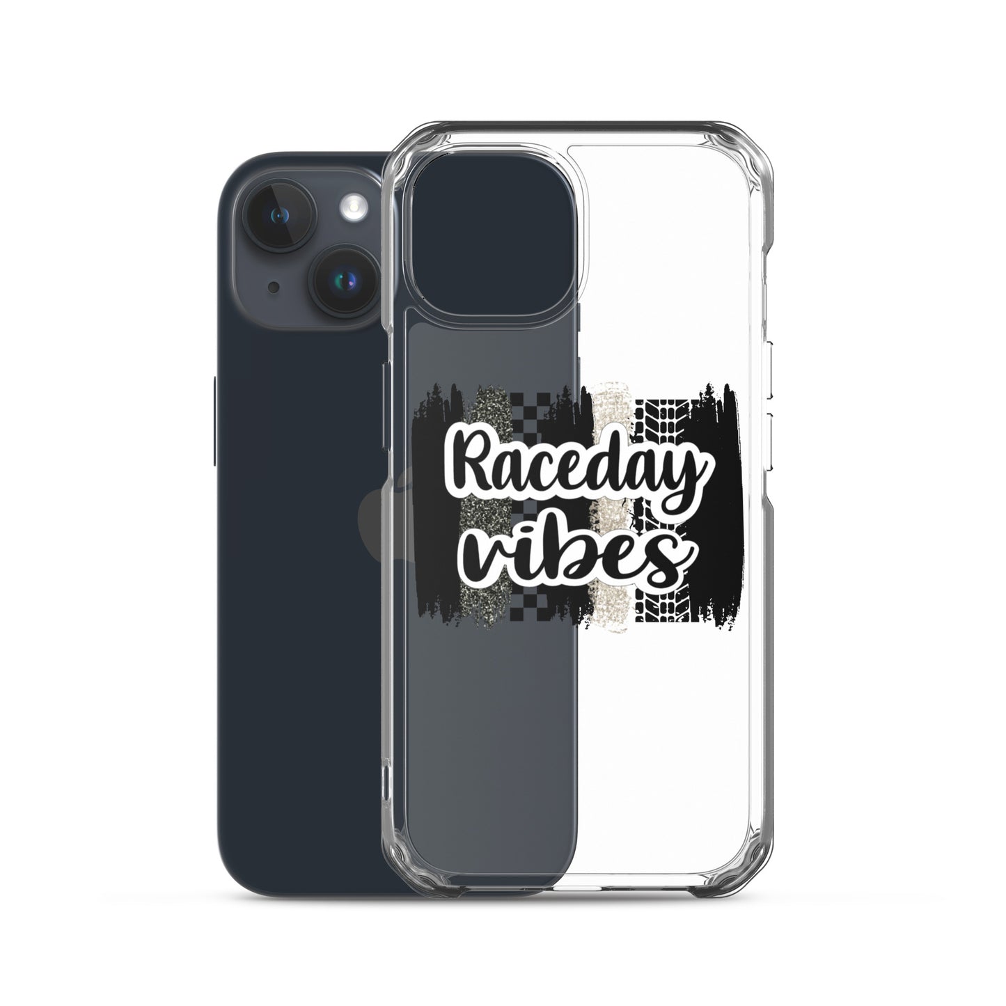 Race Day Vibes Clear Case for iPhone®