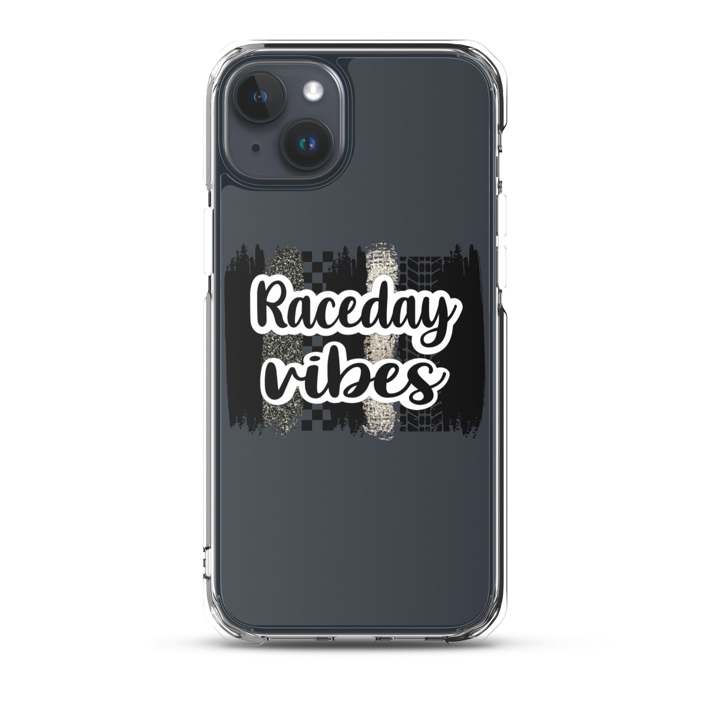 Race Day Vibes Clear Case for iPhone®