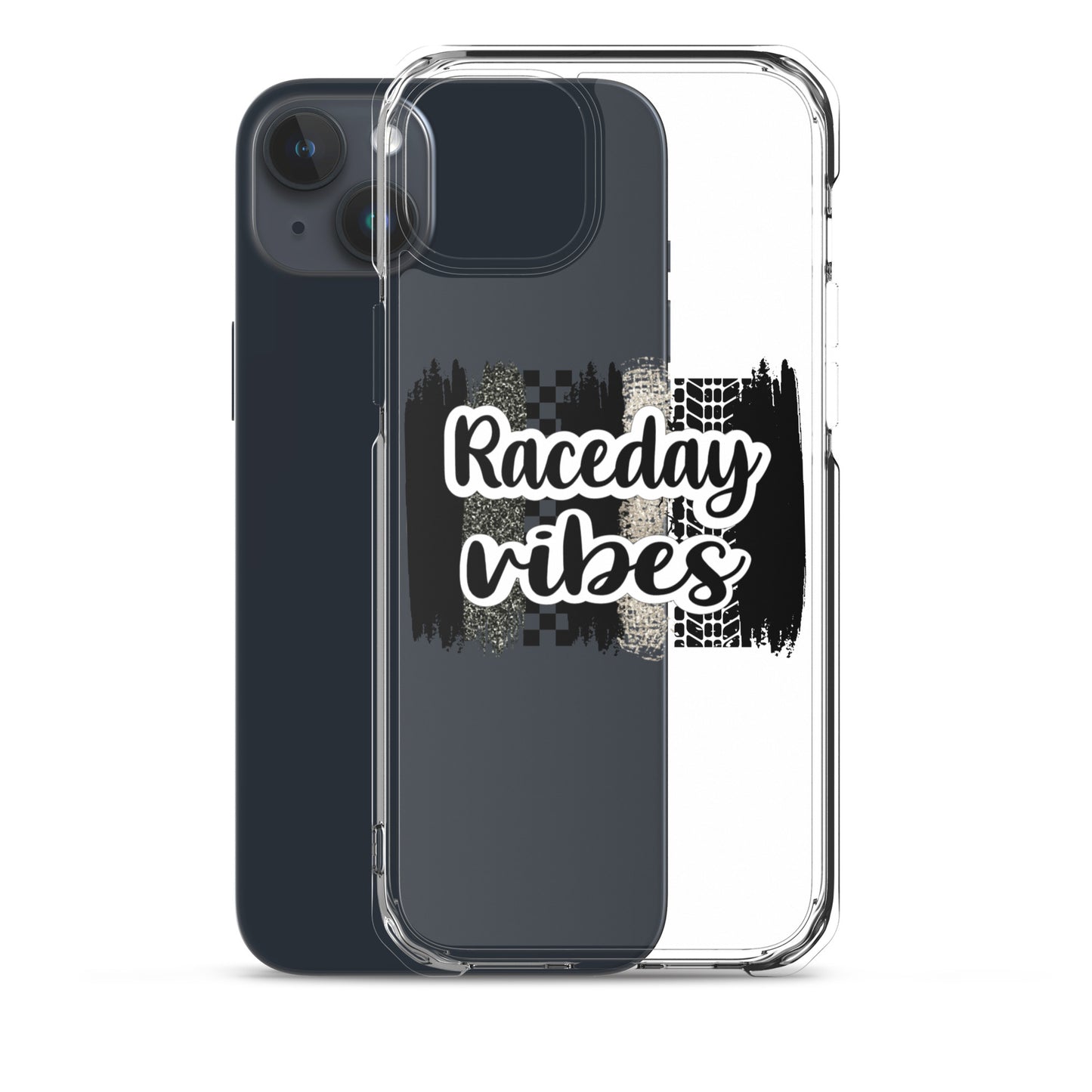 Race Day Vibes Clear Case for iPhone®