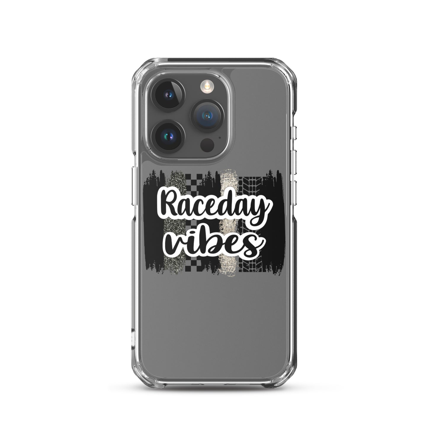Race Day Vibes Clear Case for iPhone®
