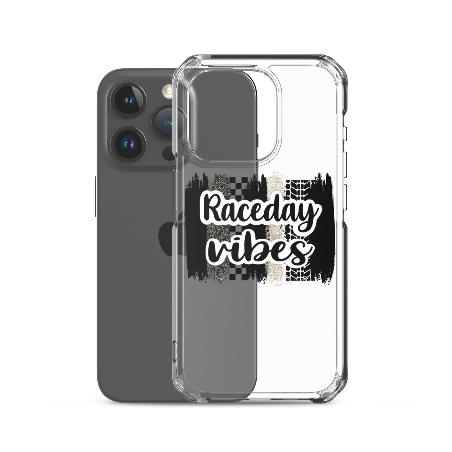 Race Day Vibes Clear Case for iPhone®