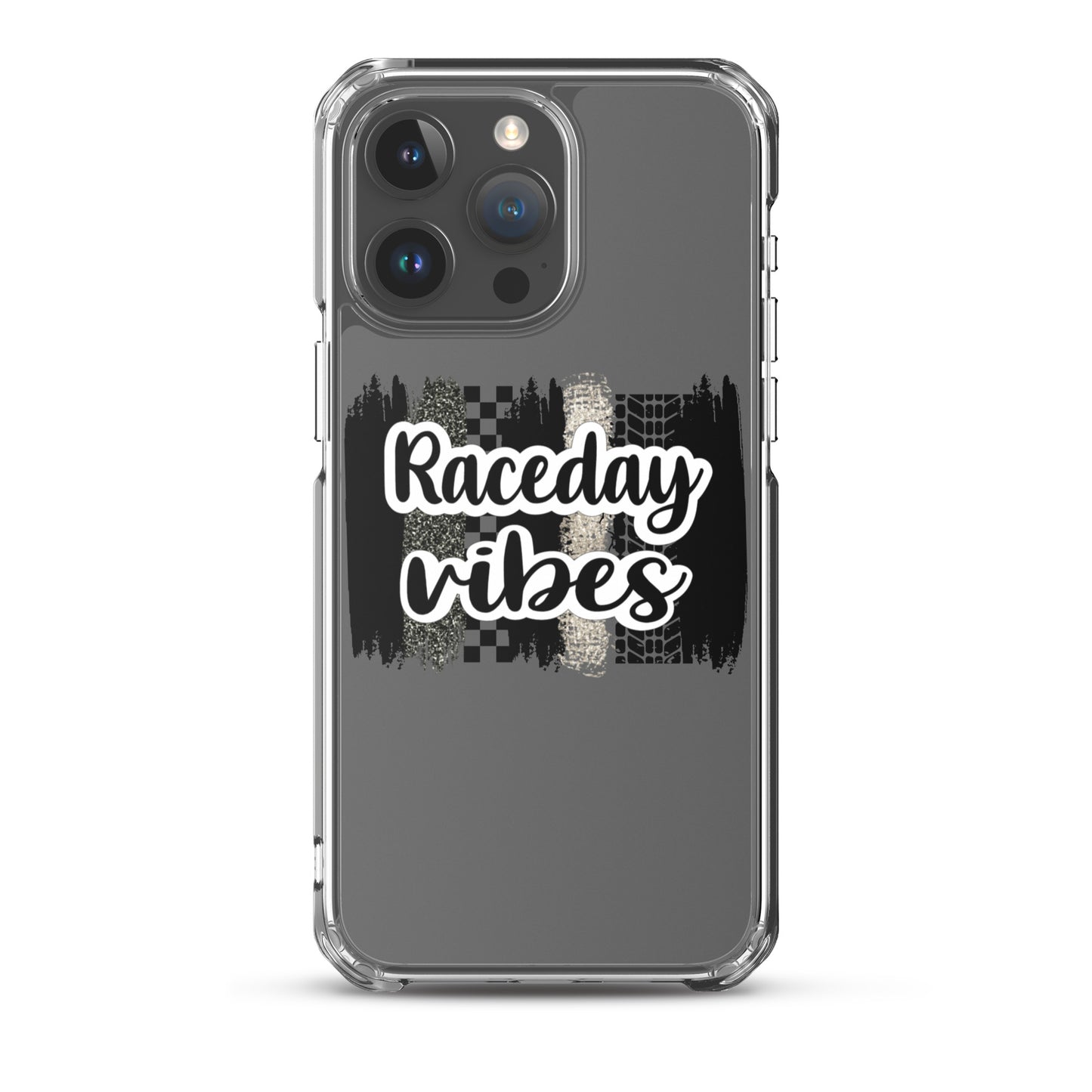 Race Day Vibes Clear Case for iPhone®