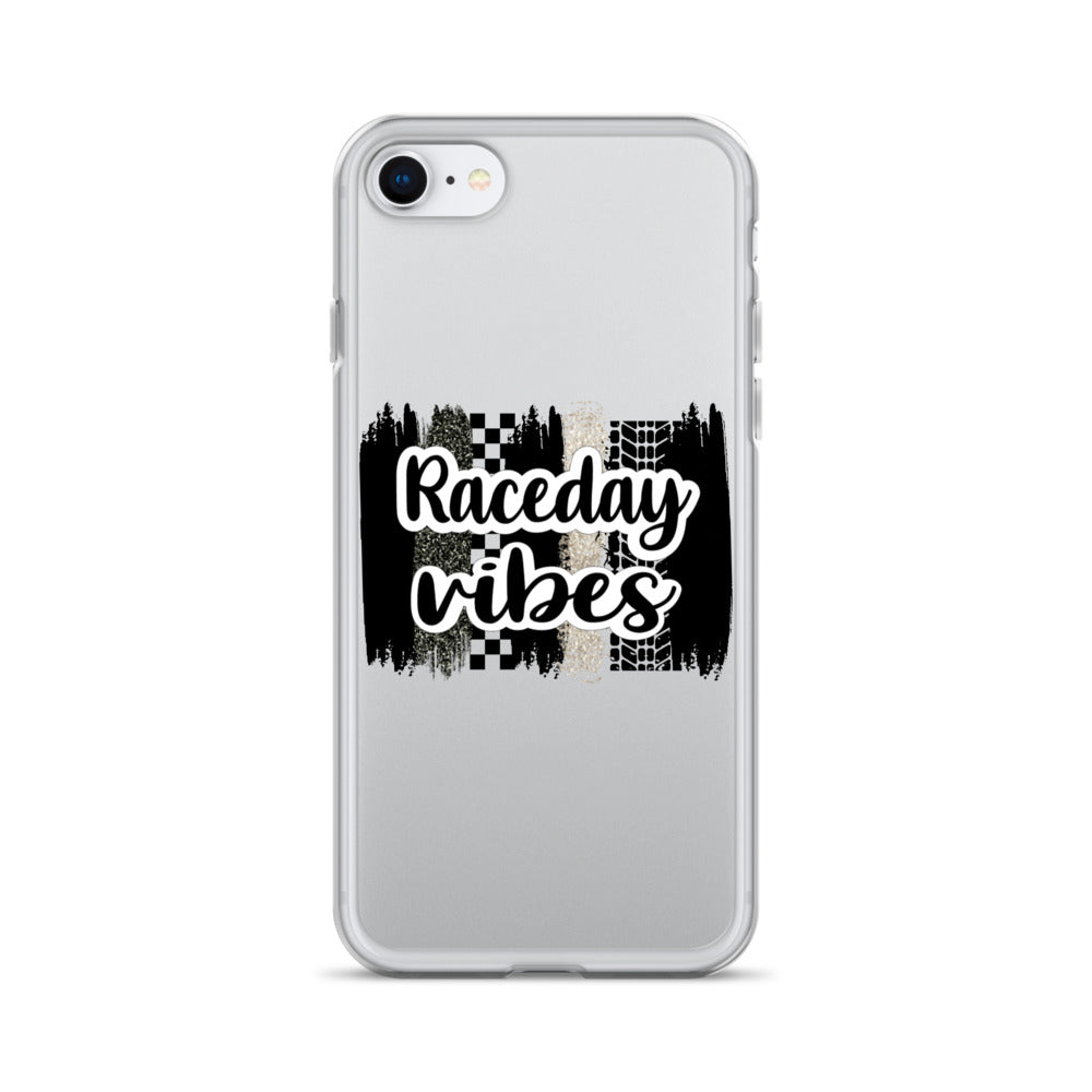 Race Day Vibes Clear Case for iPhone®