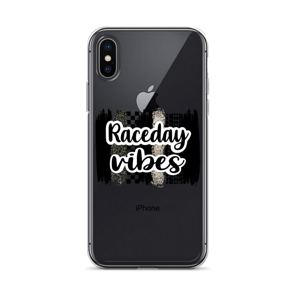 Race Day Vibes Clear Case for iPhone®