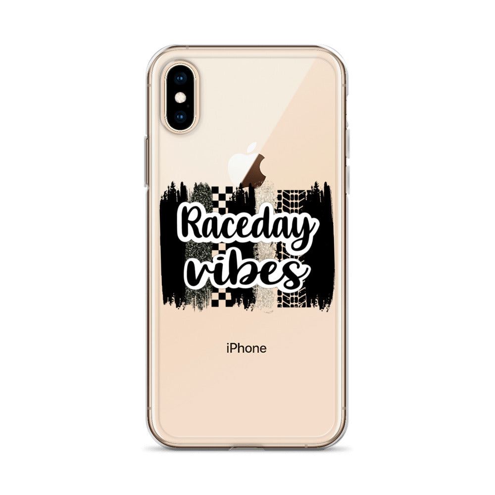 Race Day Vibes Clear Case for iPhone®