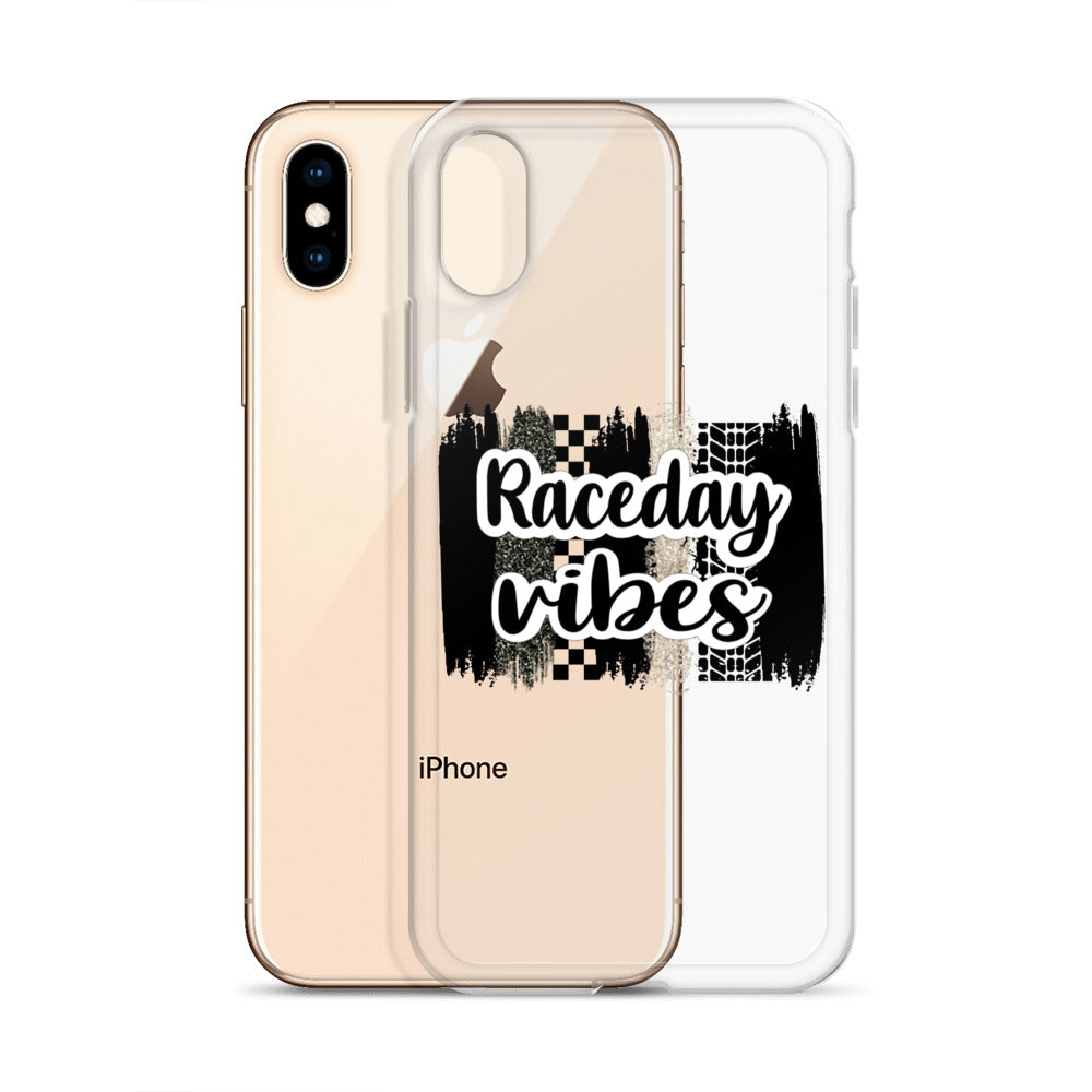 Race Day Vibes Clear Case for iPhone®
