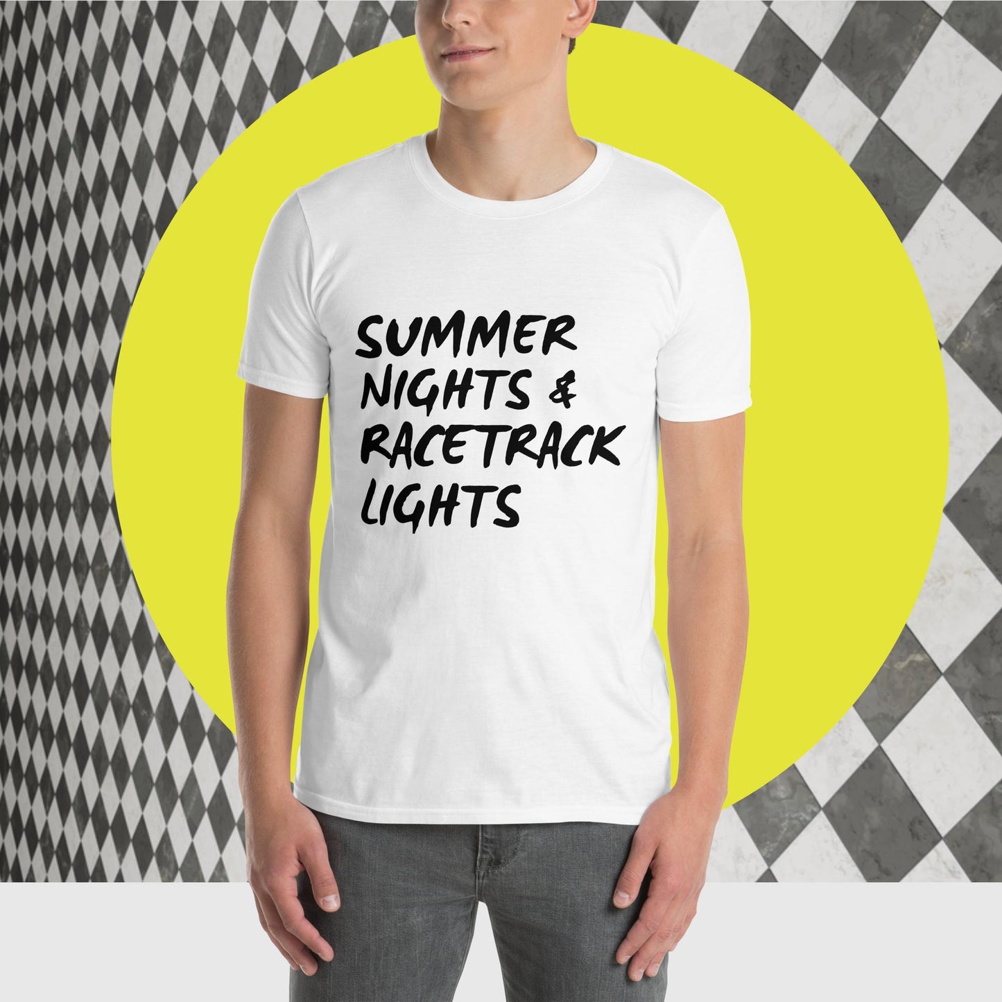 Summer Nights & RaceTrack Lights Short-Sleeve Unisex T-Shirt