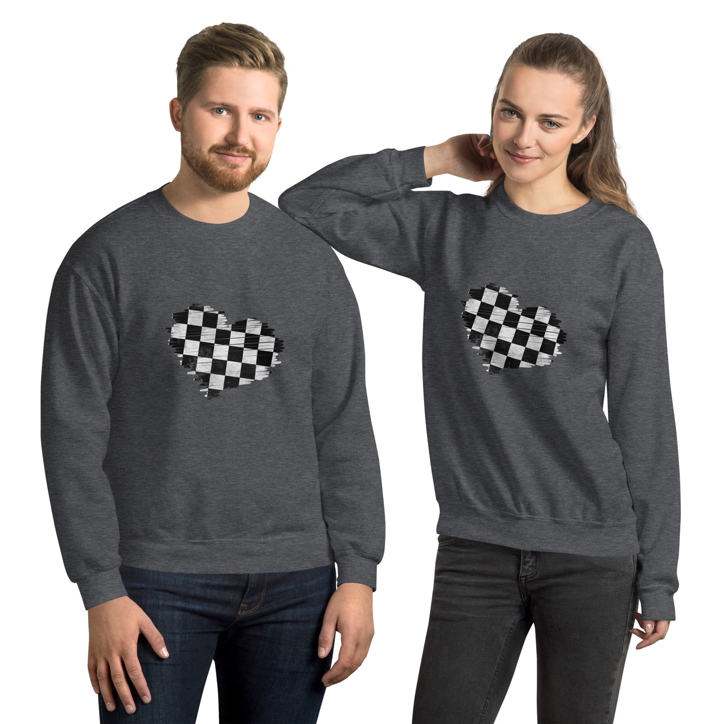 Distressed Heart Unisex Sweatshirt