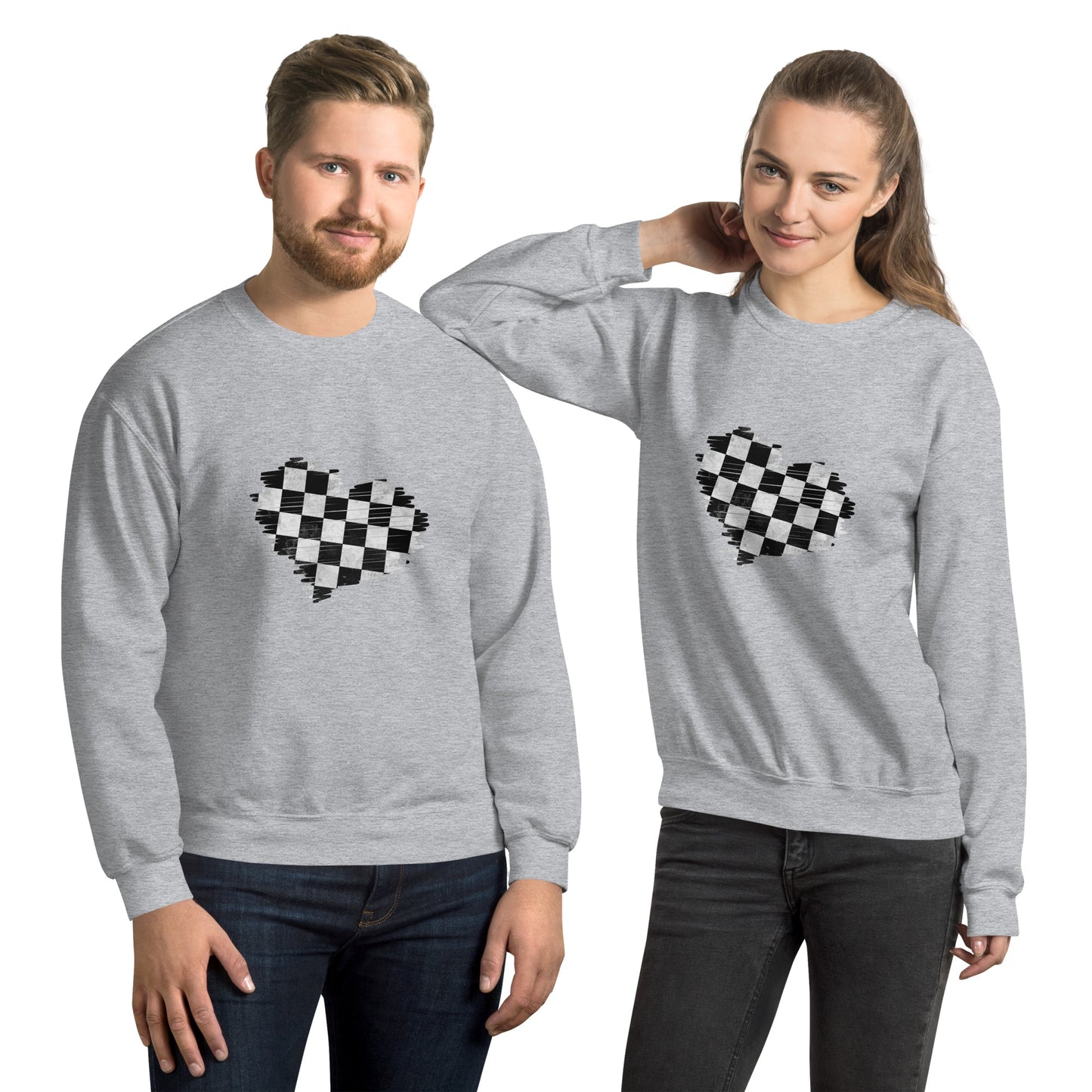 Distressed Heart Unisex Sweatshirt