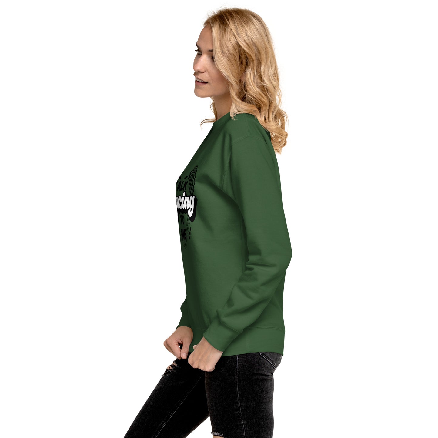 Talk Racing to me Unisex Premium Sweatshirt