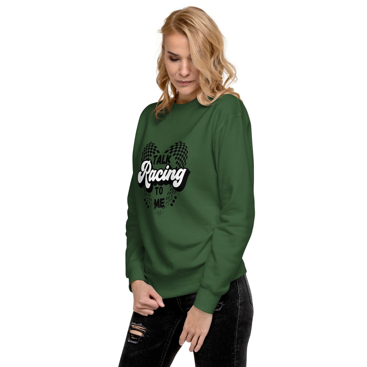 Talk Racing to me Unisex Premium Sweatshirt