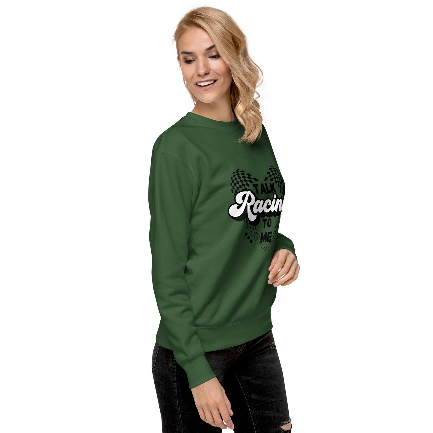 Talk Racing to me Unisex Premium Sweatshirt