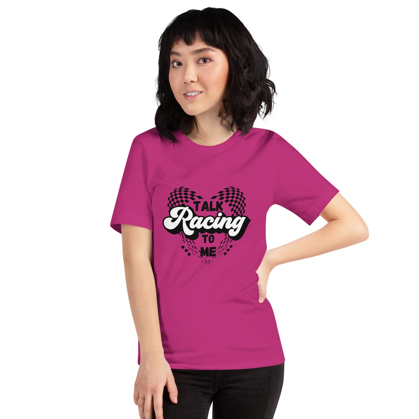 Talk Racing to me Unisex t-shirt