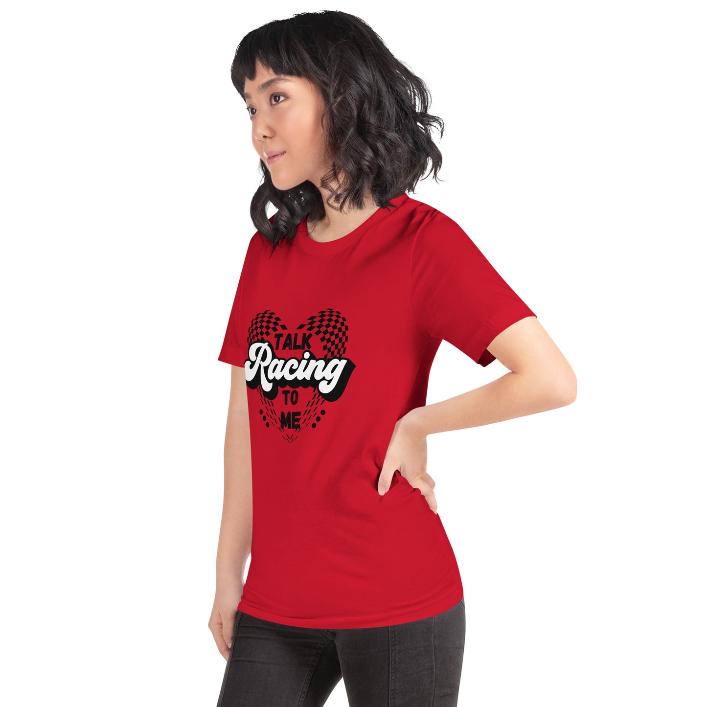 Talk Racing to me Unisex t-shirt