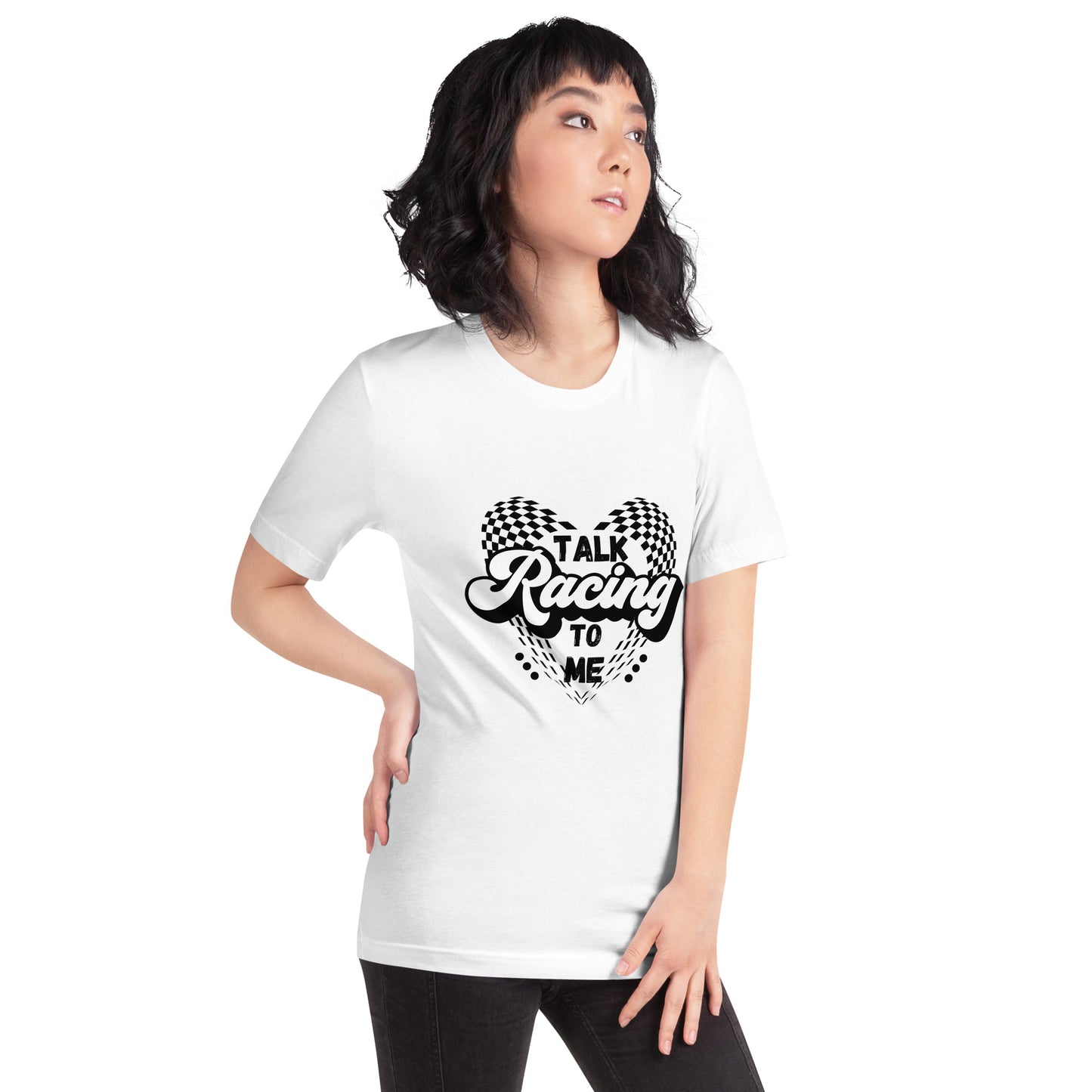 Talk Racing to me Unisex t-shirt