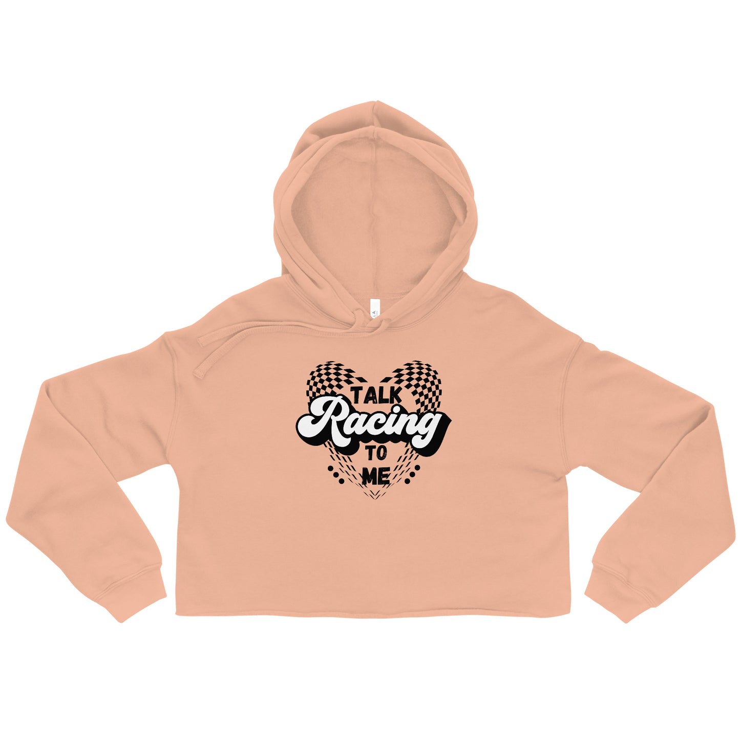 Talk Racing to me Crop Hoodie