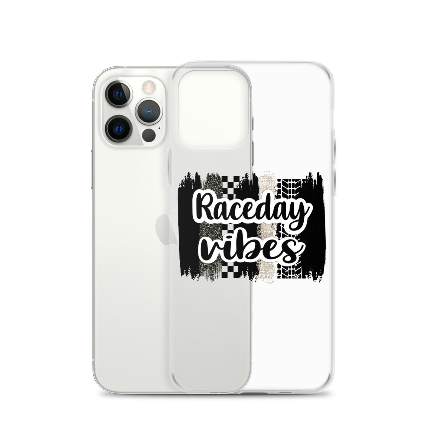 Race Day Vibes Clear Case for iPhone®