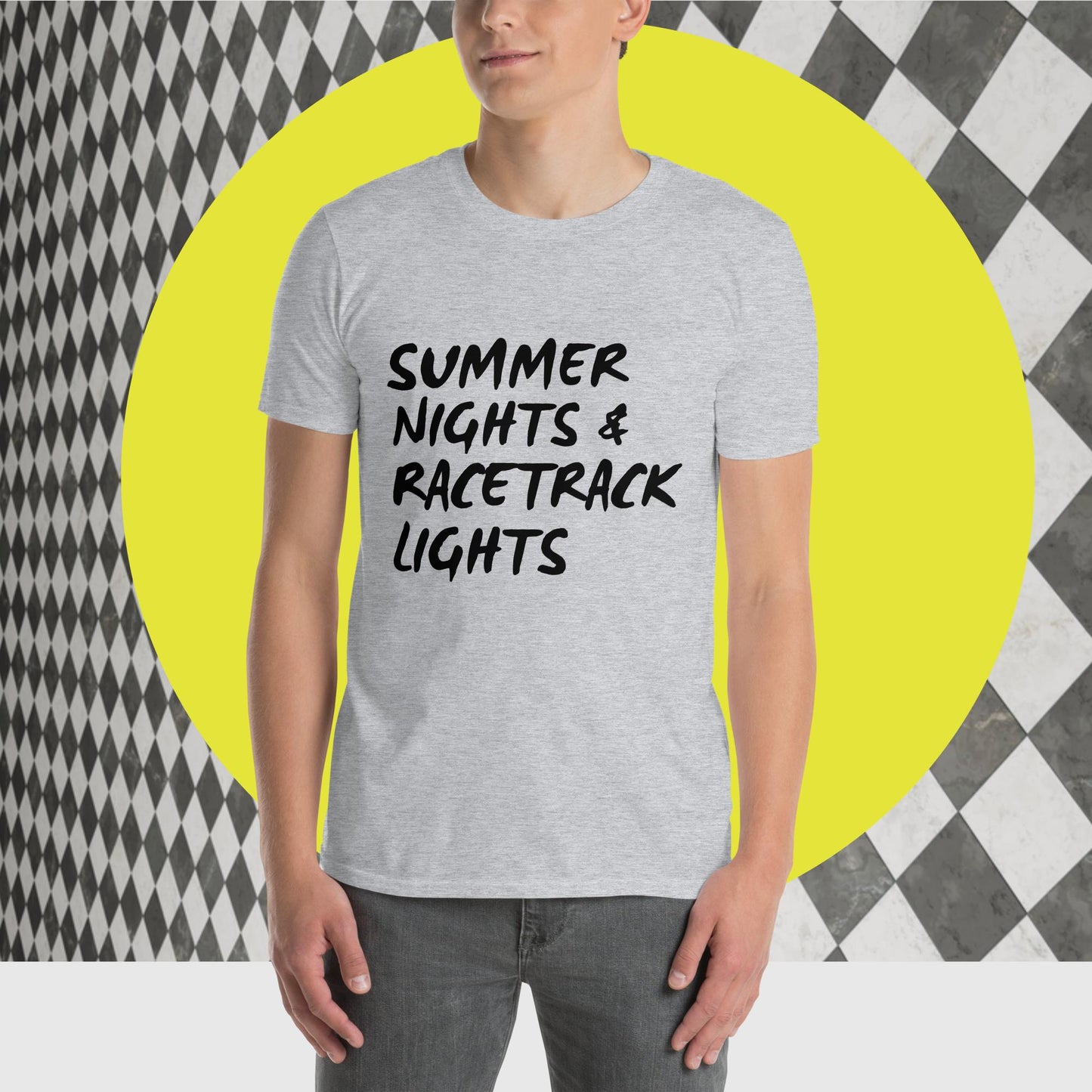 Summer Nights & RaceTrack Lights Short-Sleeve Unisex T-Shirt
