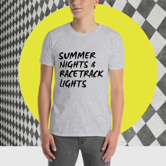 Summer Nights & RaceTrack Lights Short-Sleeve Unisex T-Shirt