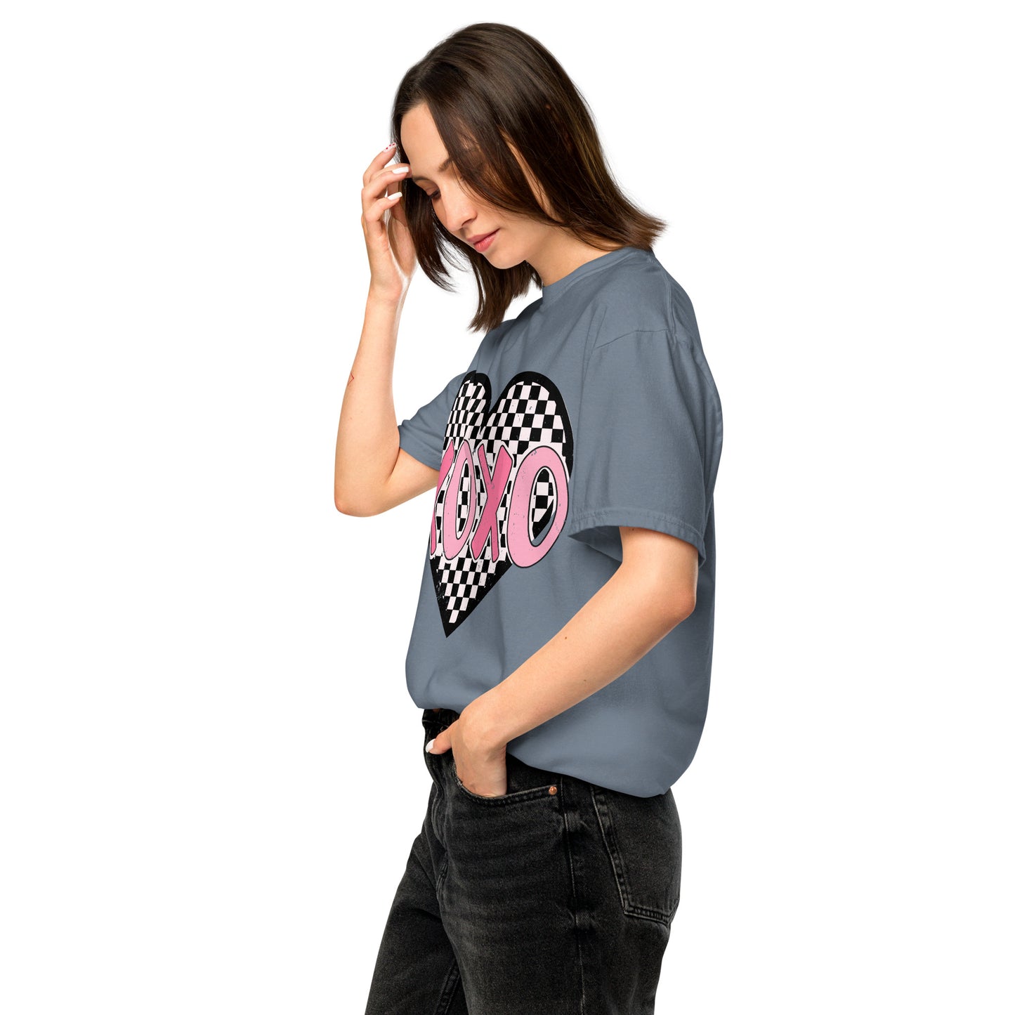XOXO Unisex garment-dyed heavyweight t-shirt