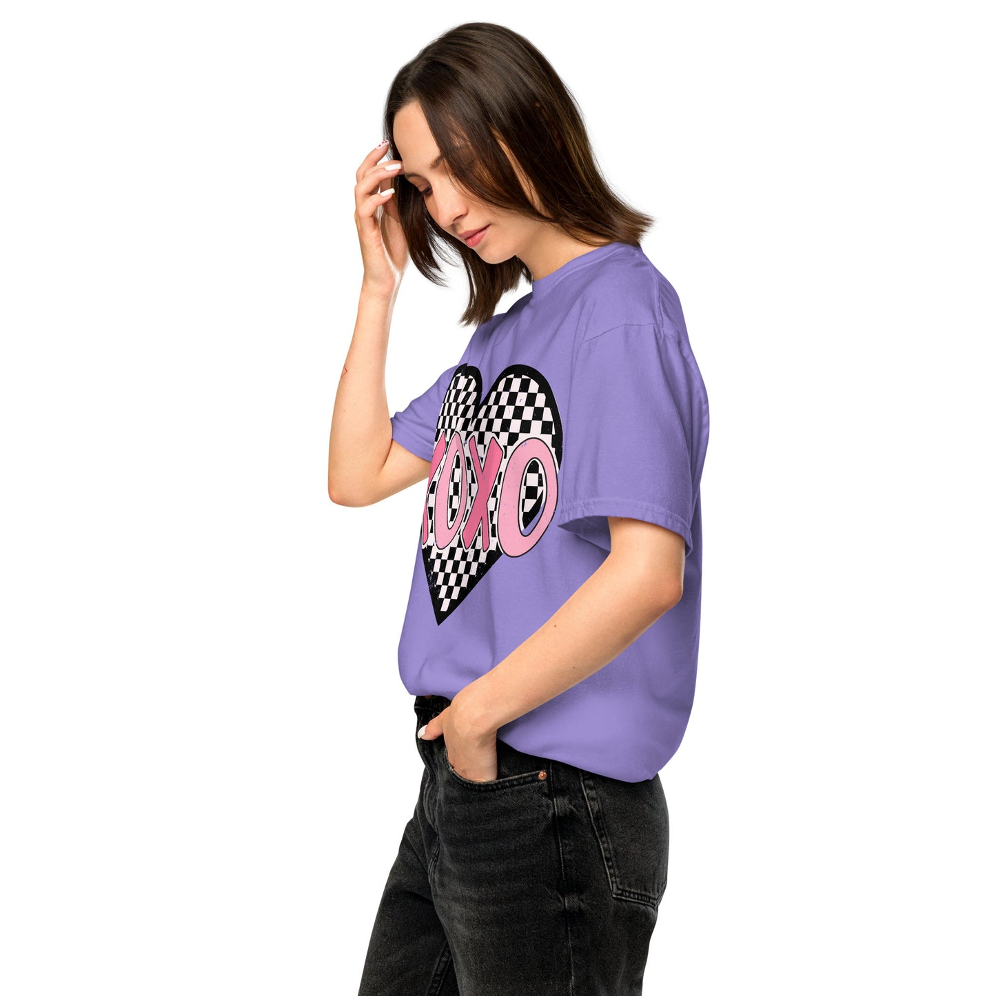 XOXO Unisex garment-dyed heavyweight t-shirt