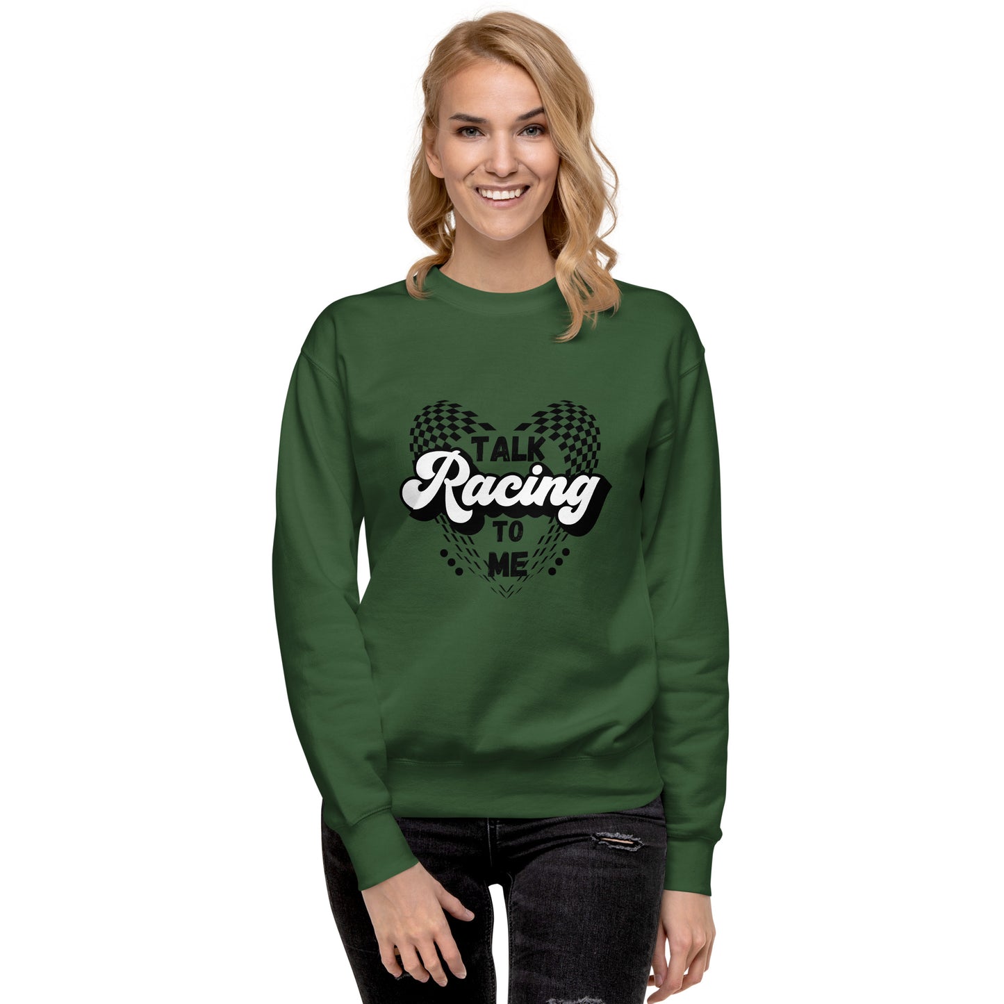 Talk Racing to me Unisex Premium Sweatshirt